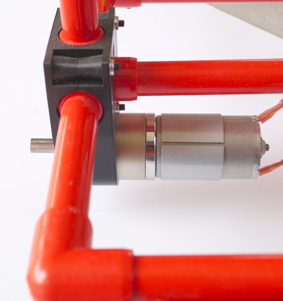 Wheelchair Motor Bracket Side View