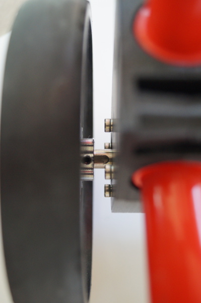 Wheel Mounted on Wheelchair Side View